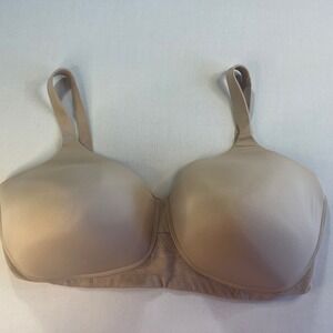 Vanity Fair  Beauty Back 71380 Full Figure Wirefree Bra HoneyBeige Lace 44DDD